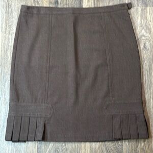 Lined Brown Skirt